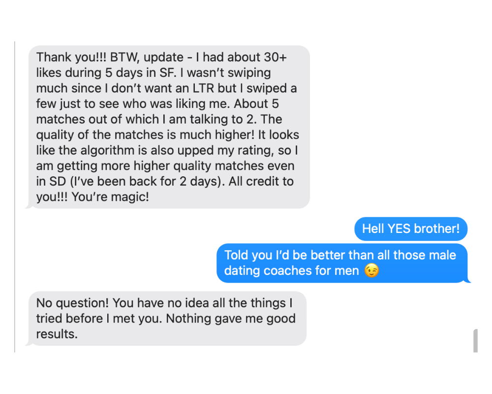 Text message conversation with playful replies